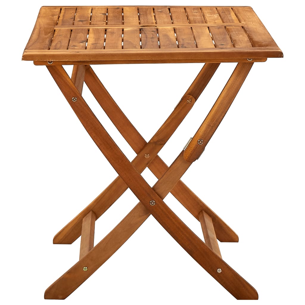 Table de jardin marron en bois d'acacia – Image 3